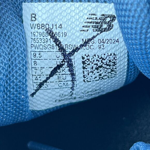 New Balance 880v14 Womens Size 9.5 Blue Athletic Running Sneakers Shoes W880J14 - Picture 8 of 8